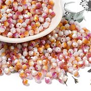Выпечка расписных стеклянных бусин SEED-C004-03I