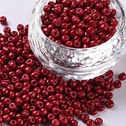 Выпечка краска стеклянные бусины SEED-S003-K14