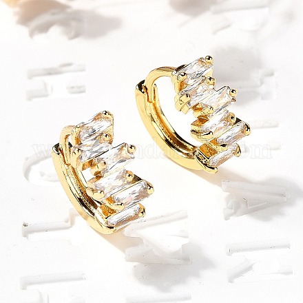 Латунные серьги обруча EJEW-S256-03B-G-1