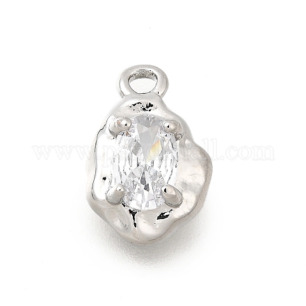Латунные микро проложить кубического циркония подвески KK-Q097-02P-1