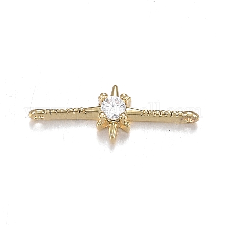 Звенья из микрочастиц из латуни с кубическим цирконием ZIRC-F120-096G-1
