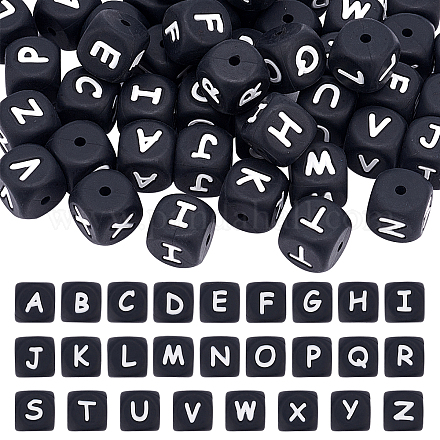 52шт 26 стильные силиконовые бусины SIL-AR0001-03A-1