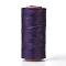 Waxed Polyester Cord, Micro Macrame Cord, Waxed Sewing Thread, Flat, Indigo, 0.8mm, about 284.33 yards(260m)/roll