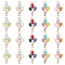 20Pcs 5 Colors Alloy Enamel Pendants, Balloon Charms, Mixed Color, 23.5x13x1.5mm, Hole: 1.8mm, 4pcs/color