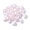 Electroplate Glass Beads, Half Plated, AB Color Plated, Bear, Lavender Blush, 9.5x8.5x4mm, Hole: 1.2mm