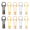 10Pcs 5 Colors Alloy Bag Suspension Clasps, with Screws, Rectangle, Mixed Color, 4.7x1.6x0.7cm, Inner Diameter: 1.05x1.1cm, 2pcs/color