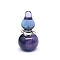Natural Fluorite Gourd Shape Pendants, Perfume Bottle Pendants, 32x17x11mm