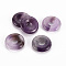 Natural Amethyst Pendants, Donut/Pi Disc, 18x4.5~5.5mm, Hole: 5.5mm