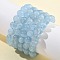 Natural Aquamarine Round Bead Stretch Bracelets for Men Women, Grand AA, Inner Diameter: 2-1/8~2-1/8 inch(5.4~5.5cm), bead: 10mm