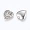 Tarnish Resistant 304 Stainless Steel Diffuser Locket Pendants, Photo Frame Charms for Necklaces, Heart, Stainless Steel Color, 22.5x19.5x6.5mm, Hole: 1.5mm, Inner Size: 11x14mm