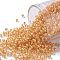 TOHO Round Seed Beads, Japanese Seed Beads, (984) Inside Color Crystal/Papaya Lined, 11/0, 2.2mm, Hole: 0.8mm, about 5555pcs/50g