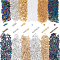 PH PandaHall 4300pcs Metallic Seed Beads, 3 Colors Twisted Bugle Beads Round Seed Beads 6/9/12mm Glass Long Tube Bead 2mm Pony Beads Craft Loose Spacer Beads for DIY Earrings Bracelets Jewelry Making