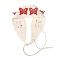 Lovely Cartoon Pattern Decorative Head Band, Hollow Out Knitted Hair Accessories, for Women And Girls, Butterfly, 440x60mm