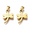 Ion Plating(IP) 304 Stainless Steel Pendants, Manual Polishing, Dragonfly, Golden, 20x15x3mm, Hole: 6x2.5mm