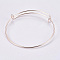 Alloy Bangle Making, Rose Gold, 2-1/2 inch(65mm)