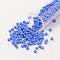 11/0 Grade A Round Glass Seed Beads, Baking Paint, Cornflower Blue, 2.3x1.5mm, Hole: 1mm, about 48500pcs/pound