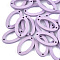Painted Poplar Wood Links, Oval, Lilac, 24.5x15x3mm, Hole: 1.4mm
