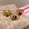3Pcs Zinc Alloy with Natural Tiger Eye Adjustable Finger Rings, Sun & Oval & Flat Round, Golden, Inner Diameter: Adjustable