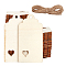 Laser Cut Wooden Big Pendants, with Hemp Ropes, Undyed, Pentagon with Heart, BurlyWood, BurlyWood Pendants: 80x40x2.5mm, Hole: 4mm, 10pcs/Bag,
hemp ropes: 204x0.2cm, 10pcs/Bag