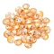 Glass Charms, Faceted, Cone, Orange, 8x4mm, Hole: 1~1.2mm