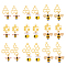 FINGERINSPIRE 18 Pcs 9 Styles Alloy Enamel Bee Charms Honeycomb Bee Enamel Charms Rhinestone Bee Pendant Charms Cute Honeybee Dangle Pendants for Necklace Bracelet DIY Craft Jewelry Making Accessories