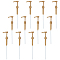 PP Plastic Pump Bottles Head, with Plastic Pipe, Dark Goldenrod, 19.4x7.35x3.05cm