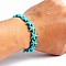 Turquoise Bracelet with Elastic Rope Bracelet, Male and Female Lovers Best Friend, Bead: 6mm