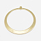Brass Connector Charms, Cadmium Free & Nickel Free & Lead Free, Round Ring, Real 18K Gold Plated, 48x45x1mm, Hole: 1mm