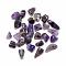 Natural Amethyst Gemstone Beads, Tumbled Stone, Nuggets, No Hole/Undrilled, 10~22x8~12x4~7mm