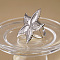 Stainless Steel Open Cuff Rings for Women, Starfish, Stainless Steel Color, 36mm, Inner Diameter: 16mm