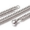 Non-Tarnish Men's Cuban Link Chain Necklaces, Fashionable 201 Stainless Steel Necklaces, with Lobster Claw Clasps, Stainless Steel Color, 24 inch(61cm), 6x2.5mm