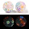 Handmade Luminous Polymer Clay Rhinestone Fancy Beads, Pen Focal Beads, with Acrylic Daisy Flower, Colorful, 20~21mm, Hole: 2mm