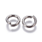 Tarnish Resistant 304 Stainless Steel Jump Ring, Open Jump Rings, Stainless Steel Color, 12 Gauge, 10.5x2mm, Inner Diameter: 7mm