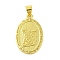 Rack Plating Brass Pendants, Cadmium Free & Lead Free, Long-Lasting Plated, Flat Round, Angel & Fairy, 23x15x2mm, Hole: 4x3mm