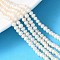 Natural Cultured Freshwater Pearl Beads Strands, Grade 3A++, Potato, PeachPuff, 3~4mm, Hole: 0.7mm, about 97~99pcs/strand, 13.31''~13.78''(33.8~35cm)