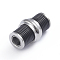 Retro 304 Stainless Steel Magnetic Clasps with Glue-in Ends, Column, Gunmetal & Stainless Steel Color, 22.5x14mm, Hole: 5mm