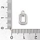 Латунные микропаве прозрачные подвески с фианитом ZIRC-I067-02A-3