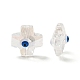 Прозрачные стеклянные бусины GLAA-F121-09G-2