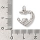 Подвески из латуни с покрытием из прозрачного кубического циркония KK-Z056-15P-3