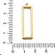 Подвески из нержавеющей стали 304 с кристаллами и стразами STAS-R155-070G-3