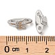 Латунный микро pave прозрачный кубик циркония подвески KK-P239-20P-3