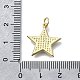 Кулоны из латуни в форме звезды KK-V010-12G-3