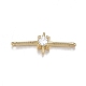 Звенья из микрочастиц из латуни с кубическим цирконием ZIRC-F120-096G-1