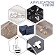 Бархатные мешочки с клапаном для украшений ABAG-WH0038-43E-6