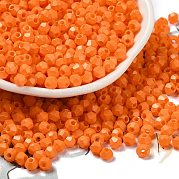 Выпечка расписных стеклянных бусин SEED-C004-01C