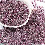 Прозрачные внутри цветные стеклянные бусины SEED-A032-04N