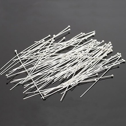100шт серебристого цвета с латунной головкой X-RP0.5X40mm-S-1