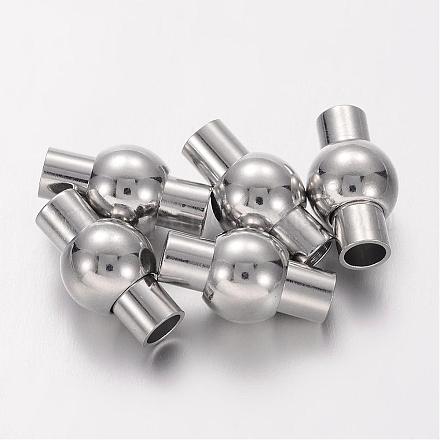 Латунные магнитные застежки с клеевыми концами KK-G230-4mm-P-NF-1