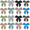 CRASPIRE 16Pcs 8 Colors Bowknot Iron on Patches Colorful Bling Rhinestone Patches Hot Melt Adhesive Iron on Rhinestone Applique Decoration Patche for Sewing Craft Clothing Repair DIY Accessories
