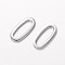 Tarnish Resistant 201 Stainless Steel Link Rings, Oval, Stainless Steel Color, 16x7.5x1mm, Hole: 4x13mm